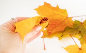 come fare rose con foglie