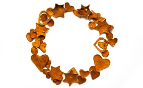 decorazioni natale buccia frutta