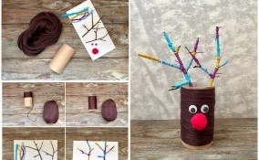 lavoretti natale con renna per bambini, lavoretti natale, lavoretti bambini