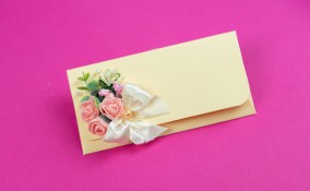 come decorare una busta da lettere, decorare busta