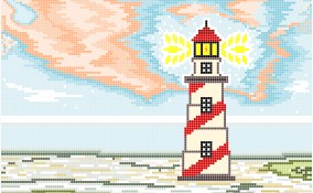 faro punto croce, faro schemi punto croce