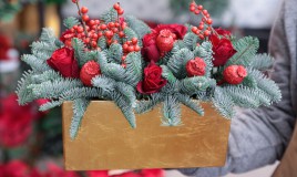 composizioni floreali natalizie, composizioni floreali natale