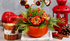 centrotavola natalizio fai da te, centrotavola natale fai da te