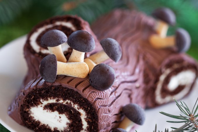 tronchetto rotolo cioccolato natale