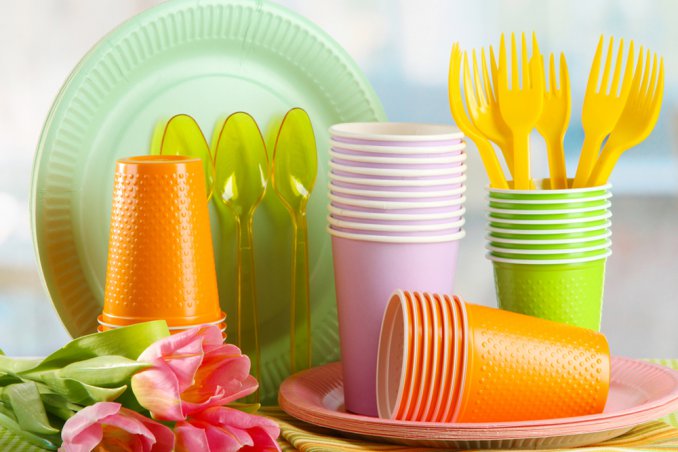 vassoio piatti plastica decorazione