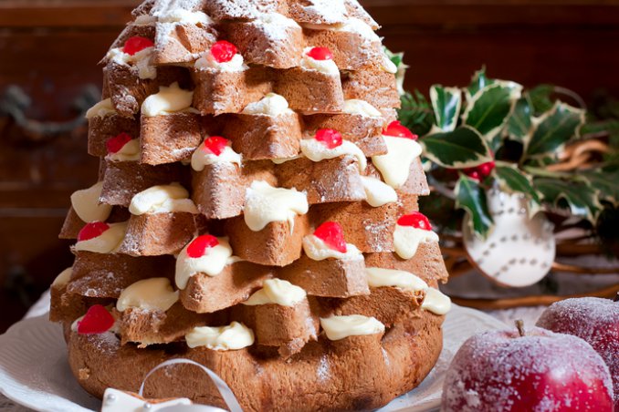 pandoro farcito zabaione natale albero decoro feste