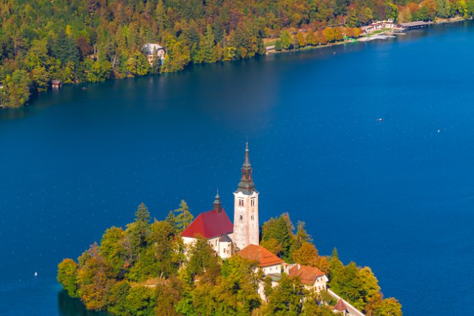 Lago Bled Slovenia isola castello