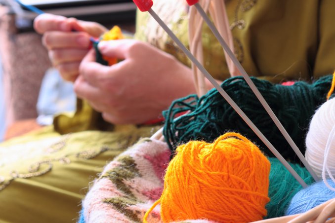 lavoro a maglia lana gomitoli