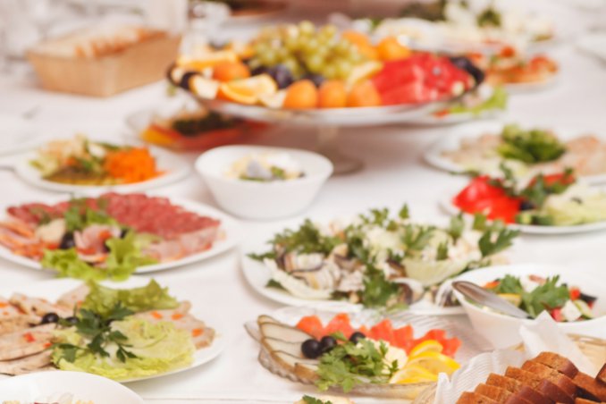 Il buffet matrimonio sposi 