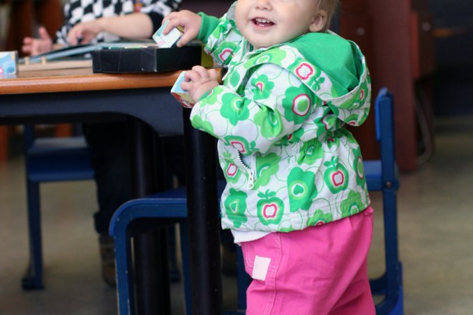 asilo, nido, bambini, pronti