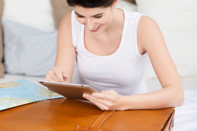 fare la valigia con una app smartphone tablet