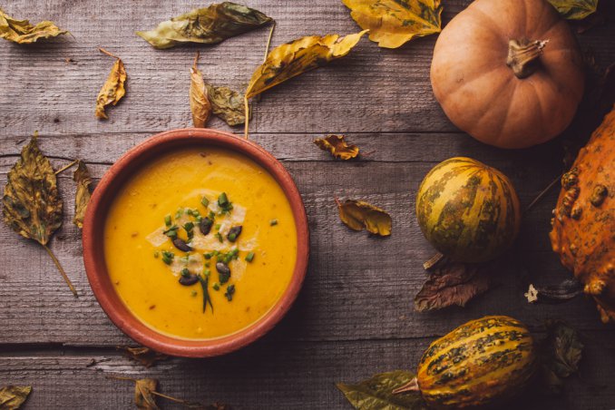 vellutata zuppa minestra zucca cannella spezie