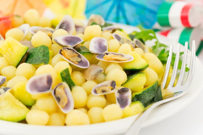 gnocchi vongole zucchine patate