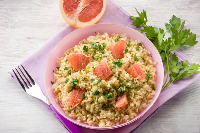 Risotto al pompelmo rosa