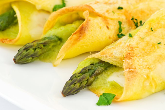 crêpe crespelle asparagi
