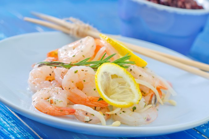 gamberi papaia maracuja insalata lime