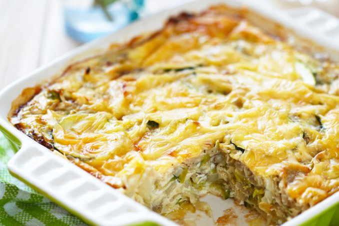 gateau patate pesto prosciutto fagiolini