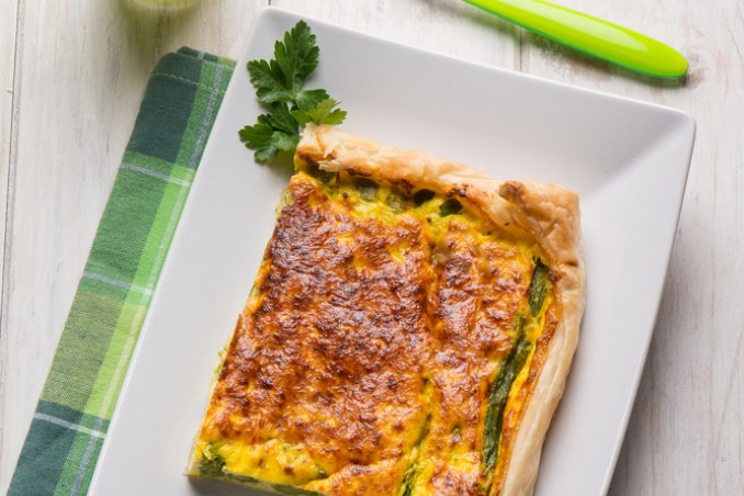quiche torta salata asparagi salmone