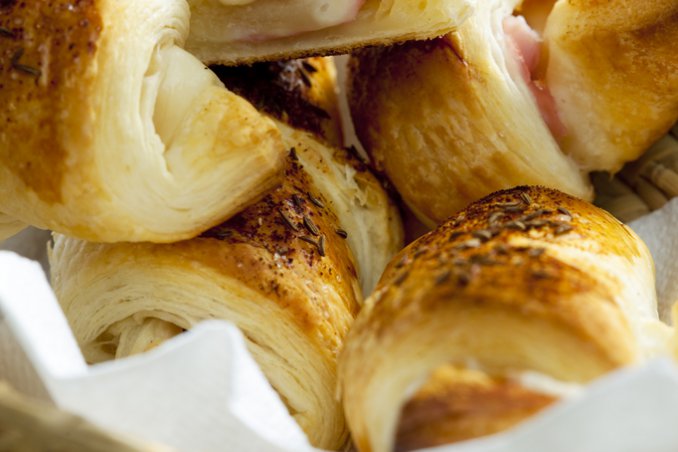 croissant salati prosciutto formaggio snack