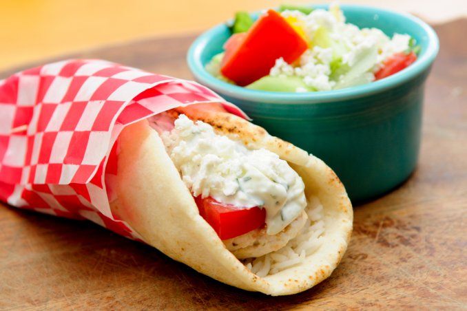 pollo involtini salsa tzatziki