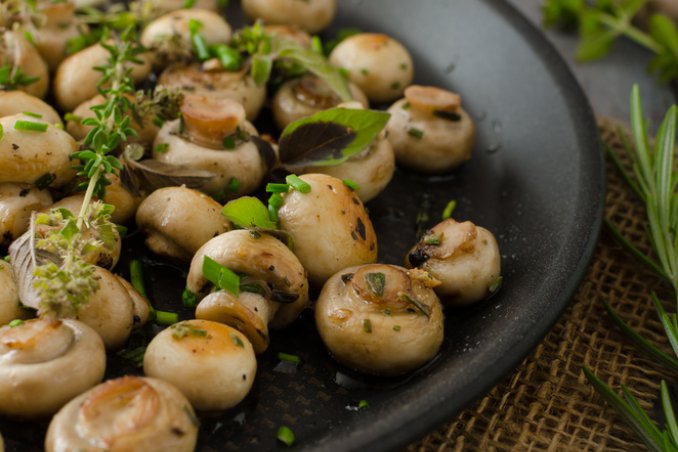 funghi gratinati olio aglio prezzemolo