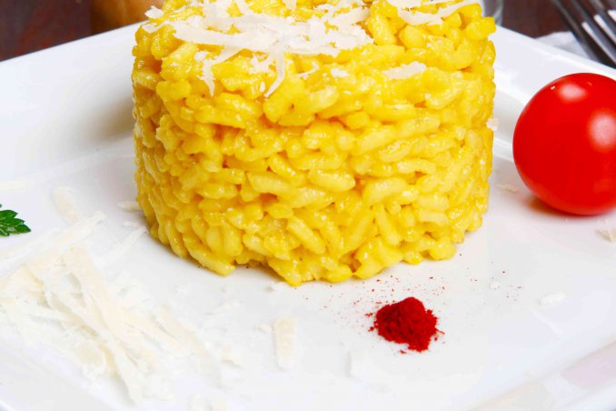 cupole di risotto allo zafferano