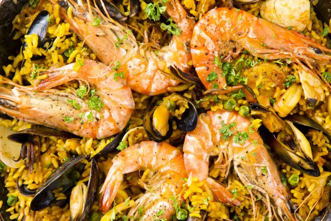 ricetta paella de marisco
