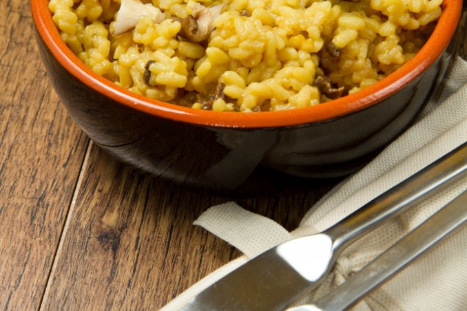 risotto funghi zafferano