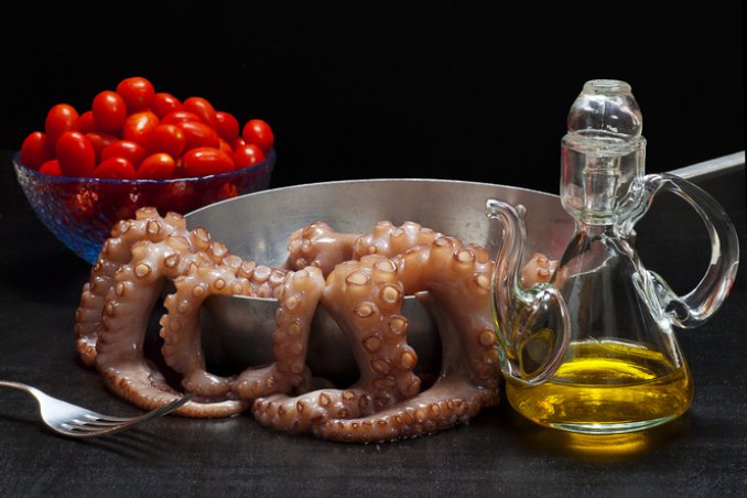 seppie nero inchiostro polenta