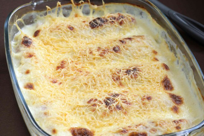 radicchio trevigiano al forno con speck e formaggio