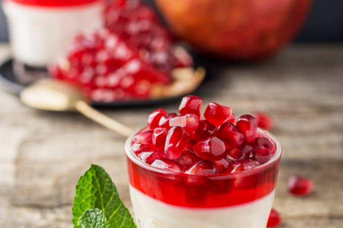 pannacotta melagrana yogurt