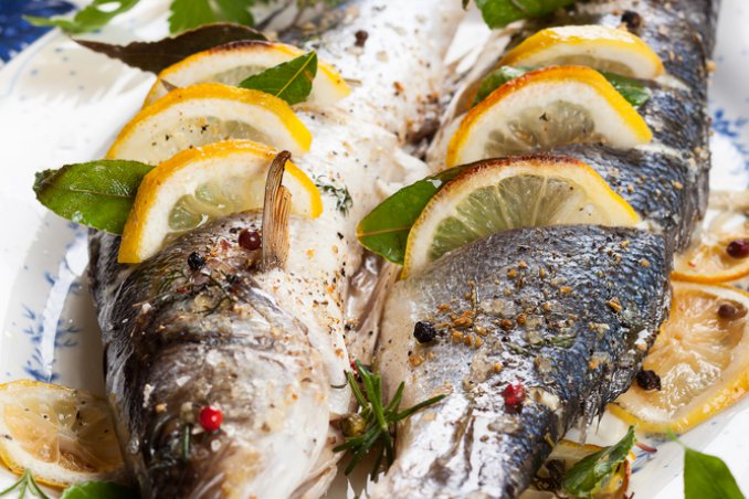 spigola al forno