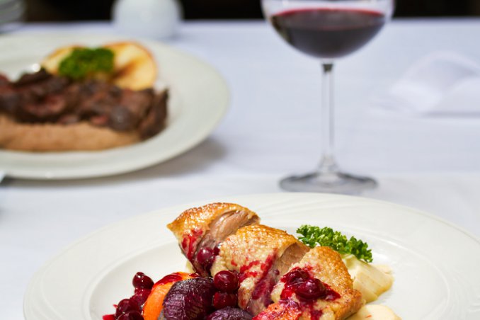 Anatra alle ciliegie