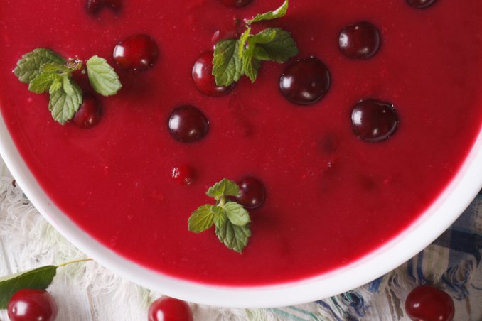 Minestra di ciliegie alle spezie