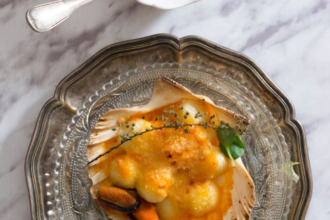 Gnocchi con sugo di pesce e cozze