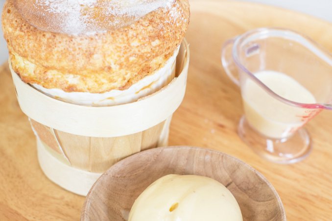 Soufflè di ricotta di capra
