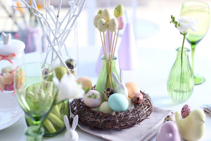 pasqua, decorare tavola, mise en place