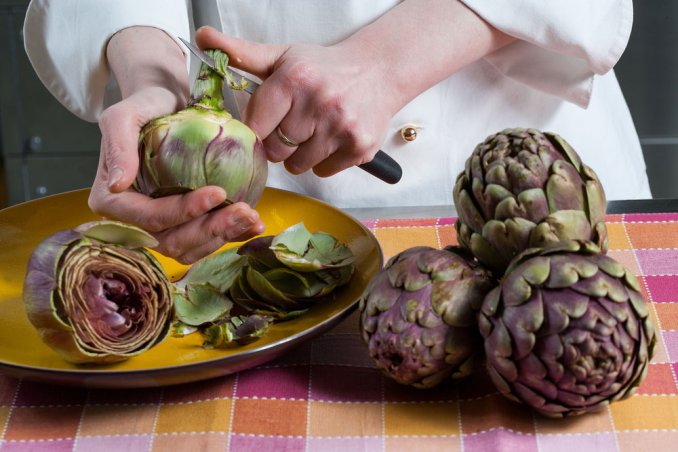 come pulire i carciofi