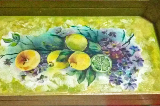 come riciclare cassette frutta, cassette frutta decoupage