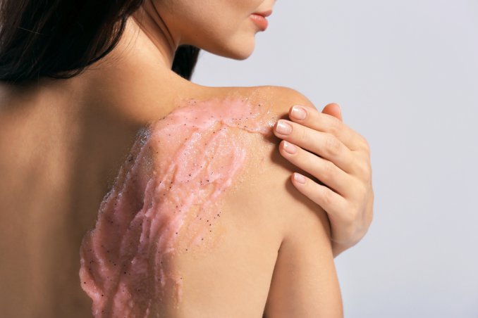 scrub corpo fai da te, scrub corpo semplice