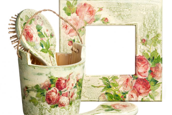 regali natale fai da te, decoupage legno