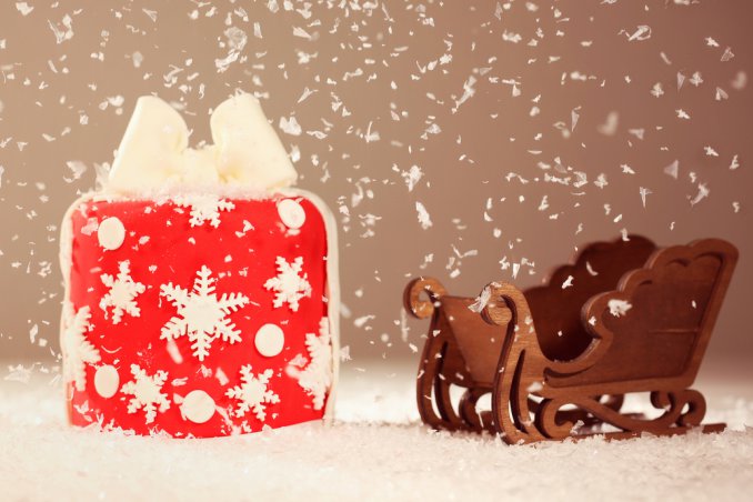 panettone ricoperto con la pasta di zucchero, cake design natale