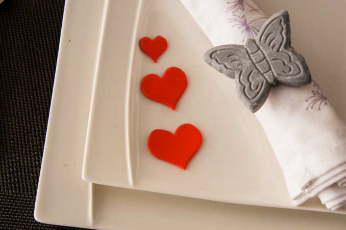 decorazioni tavola san valentino