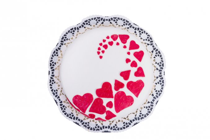 torte san valentino pasta di zucchero, cake design san valentino
