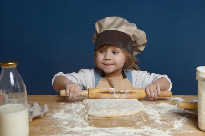 bambini in cucina