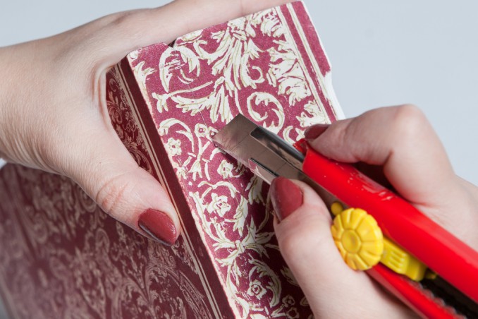 come decorare una scatola di cartone con decoupage, decoupage scatola