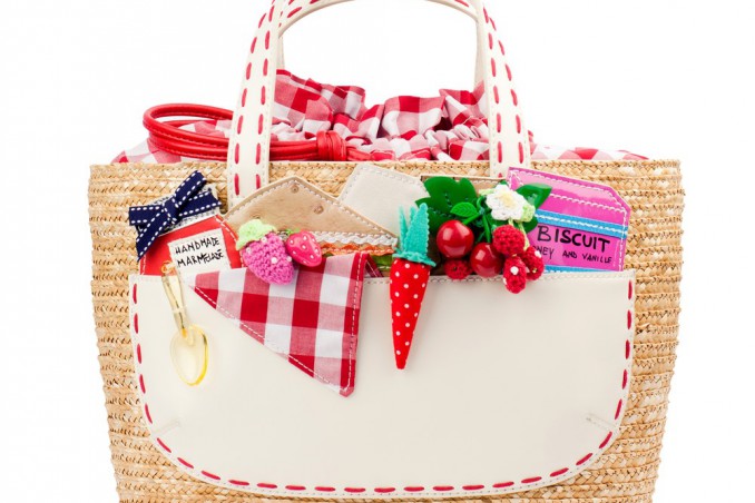 personalizzare borsa di paglia, come decorare borsa di paglia