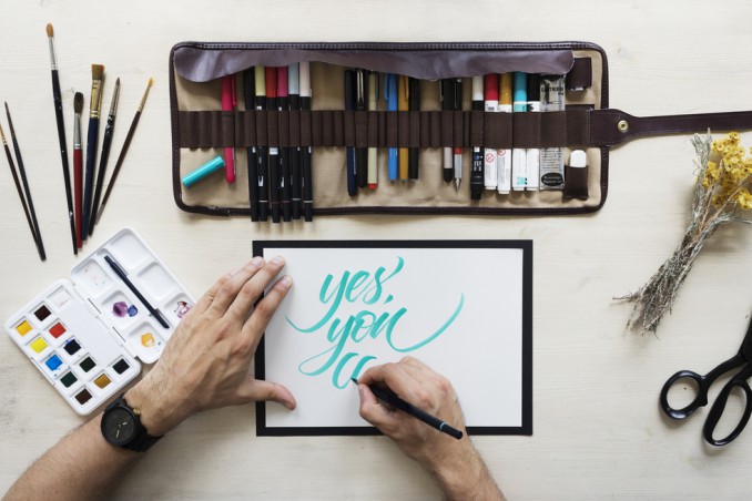 decorare con lettering