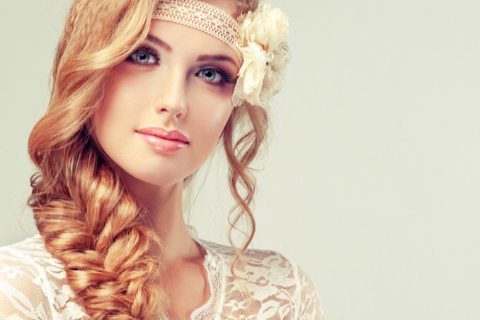 pettinatura treccia spiga sposa