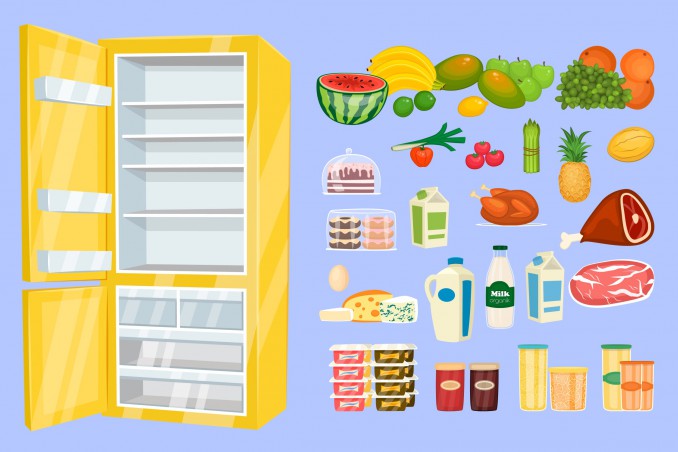 sistemare alimenti in frigo, conservare alimenti in frigo